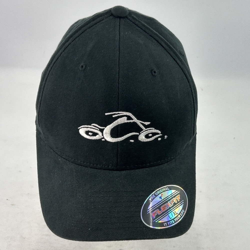 Orange County Choppers Hat Cap Flex Fit L-XL Black Vintage Embroidered New NWT